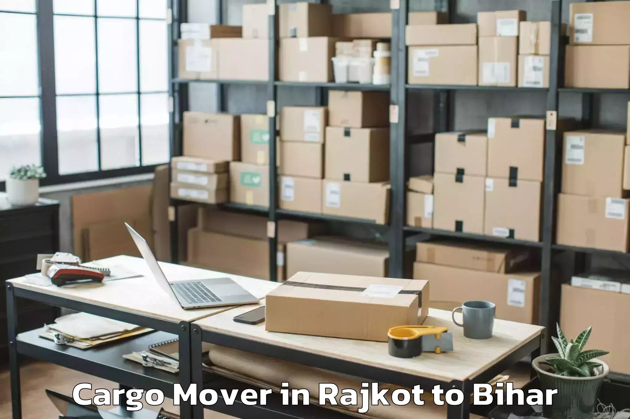 Easy Rajkot to Belaganj Cargo Mover Booking